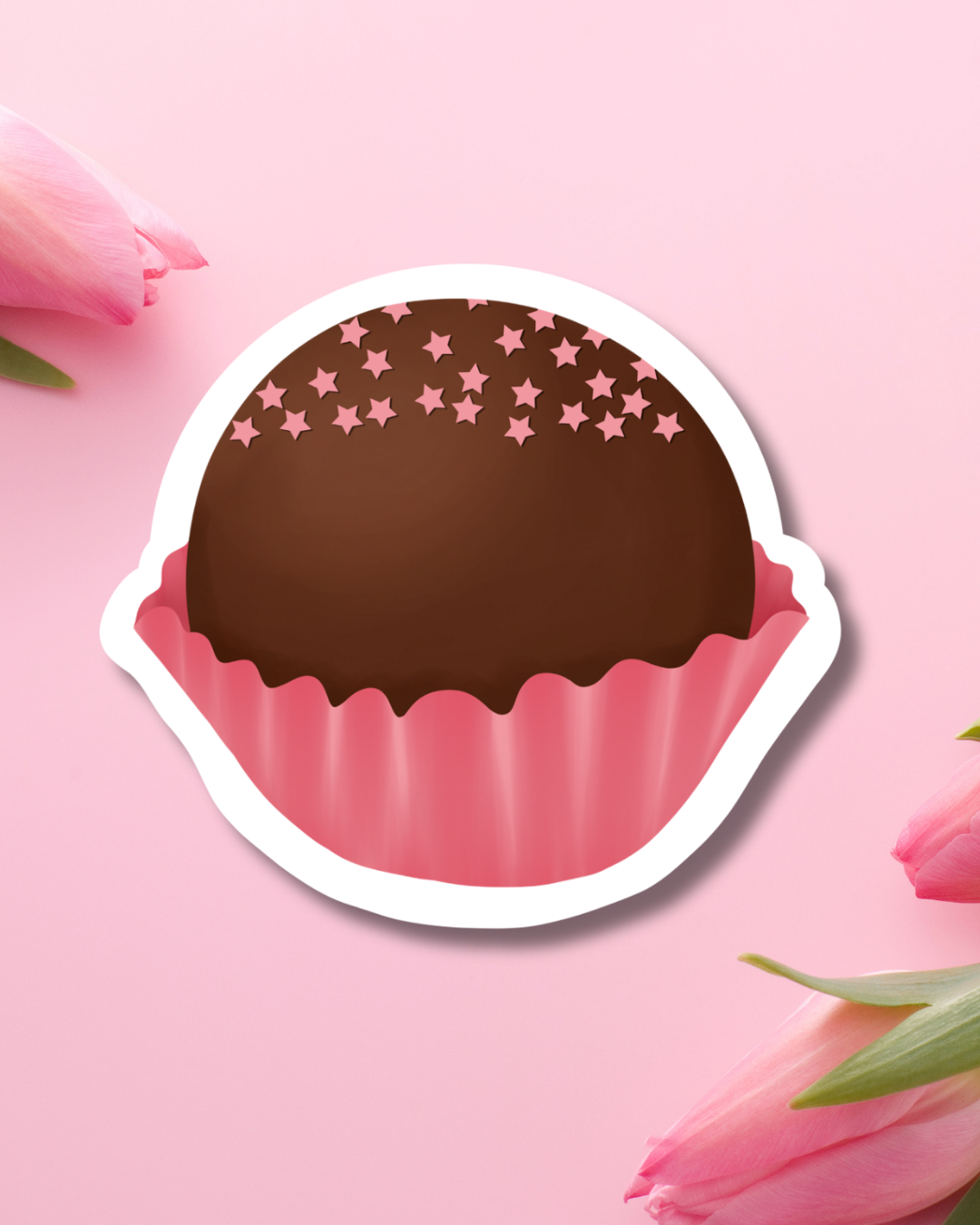 Chocolate Cup Vinyl Sticker