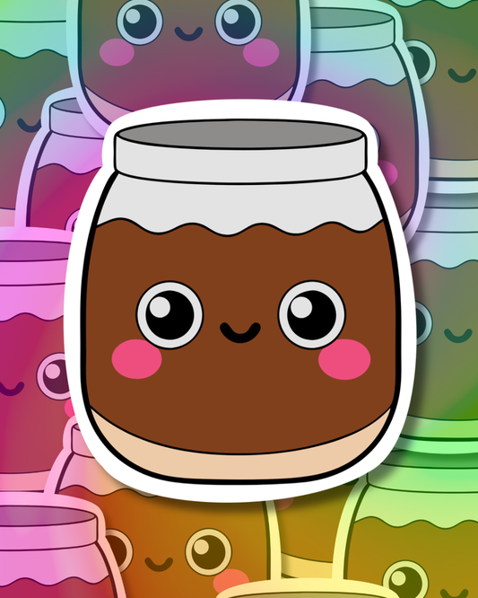 Chocolate Jar Vinyl Sticker