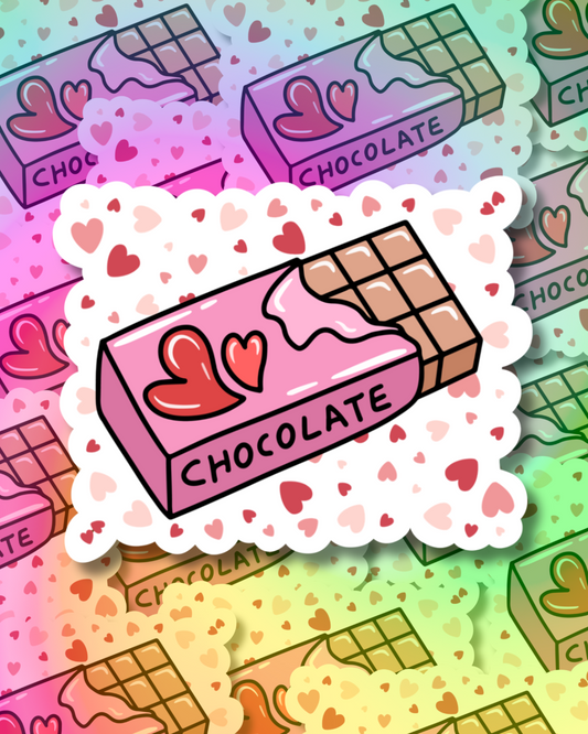 Chocolate Love Vinyl Sticker