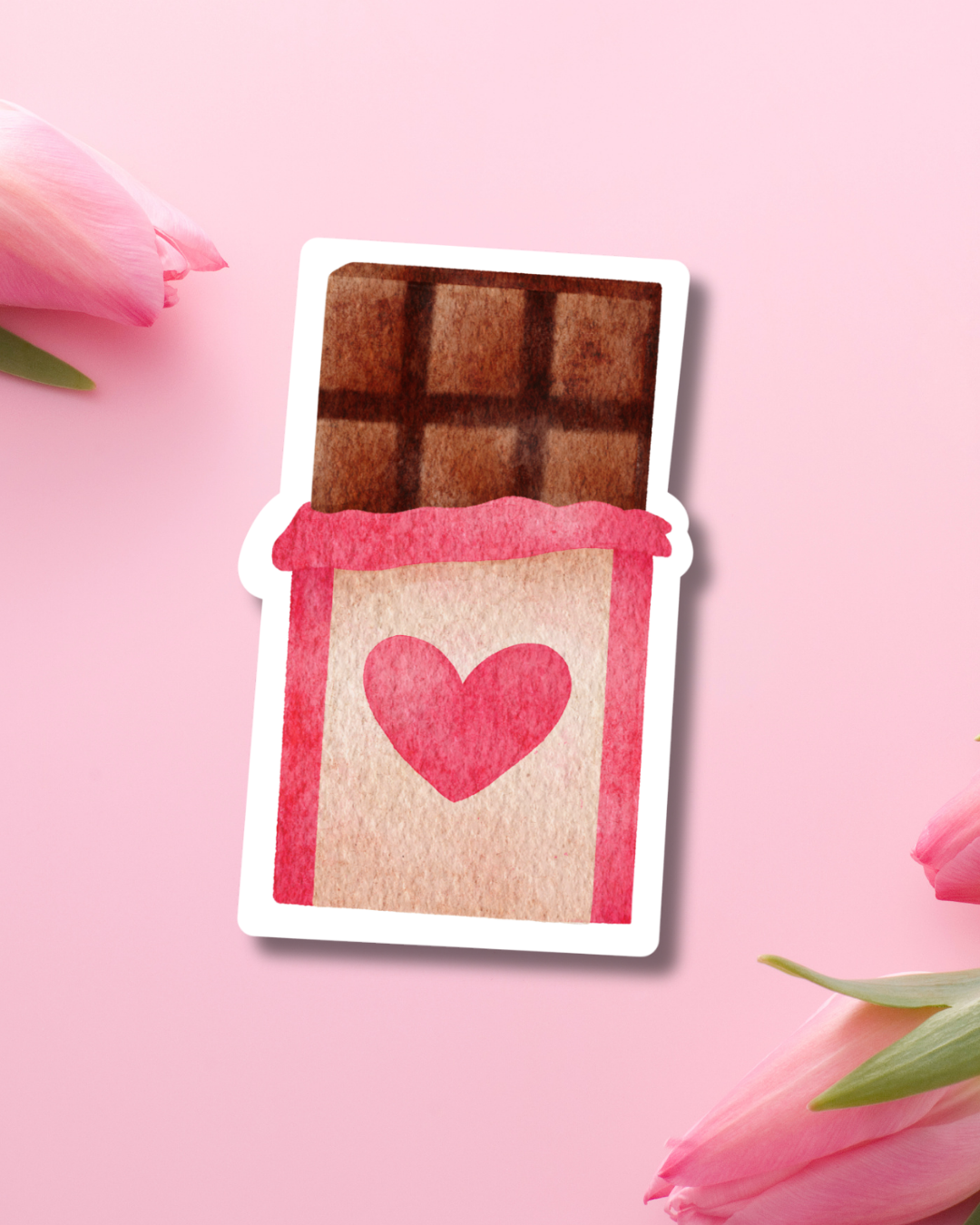 Chocolate Love Bar Vinyl Sticker