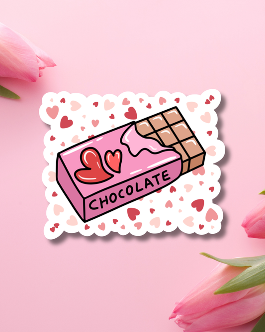 Chocolate Love Vinyl Sticker