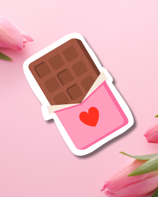 Chocolate Love Vinyl Sticker