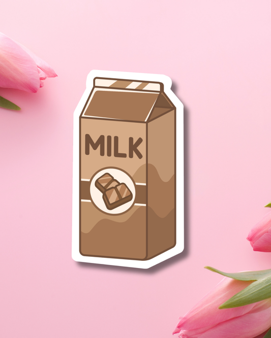 Chocolate Milk Cart Vinyl Sticker