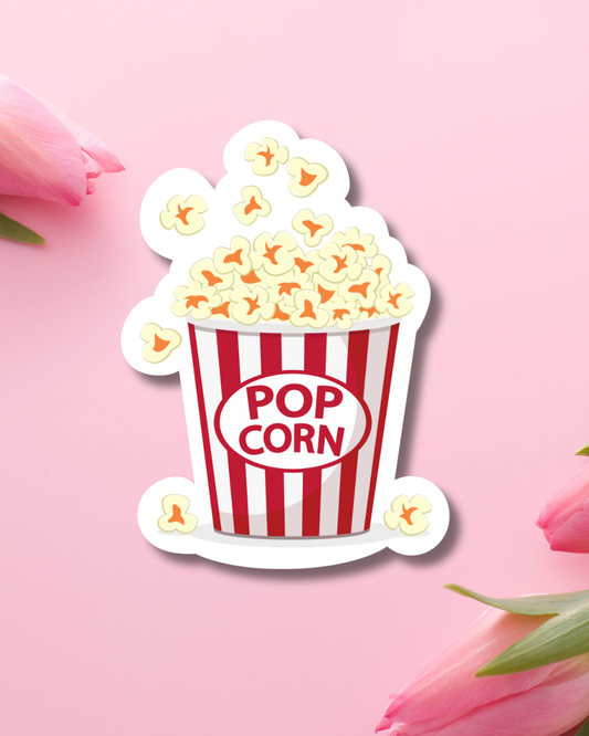 Classic Popcorn Vinyl Sticker