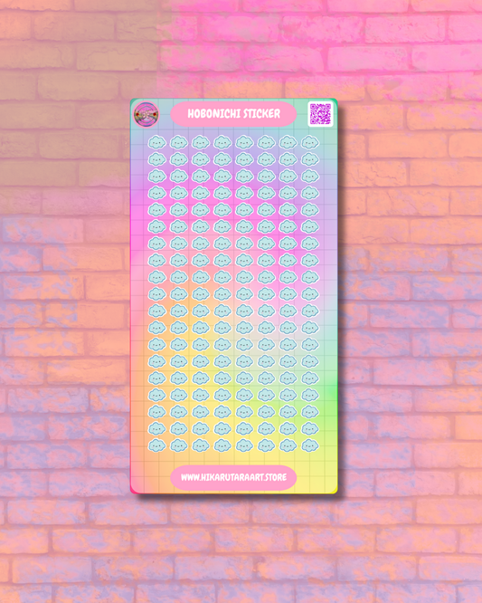 Hobonichi Cousin Cloudy Tab Sticker Sheet