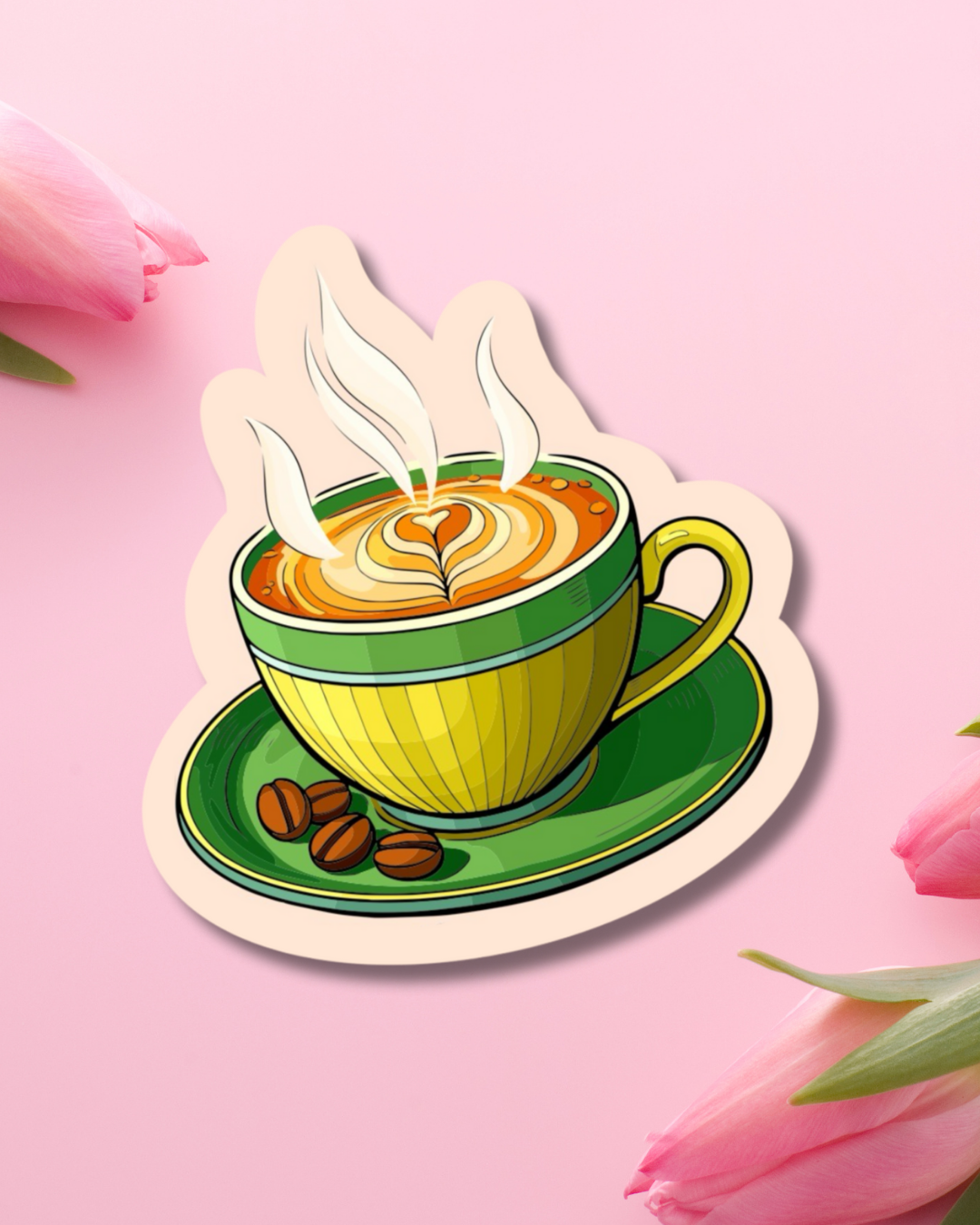 Coffee Bliss Vinyl Sticker