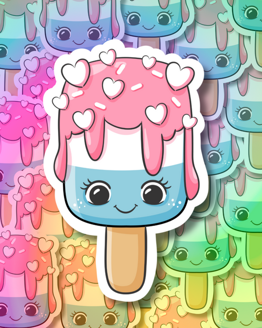 Colorful Popsicle Vinyl Sticker