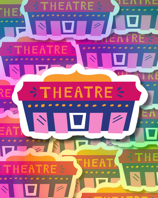 Colorful Theatre Vinyl Sticker