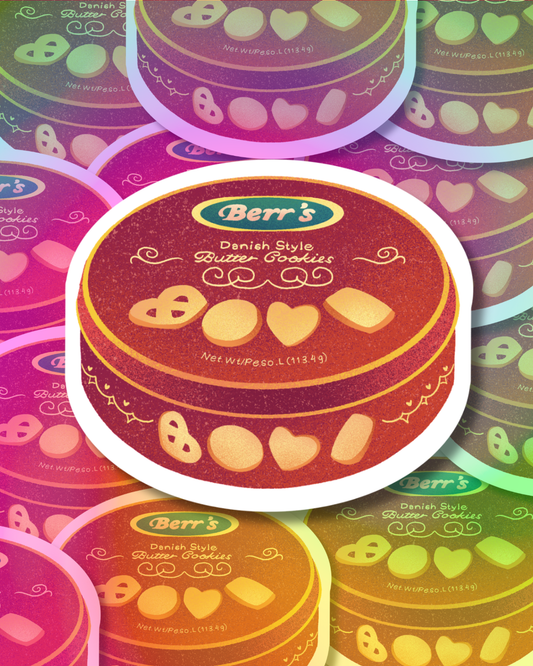 Cookies Tea Vinyl Sticker