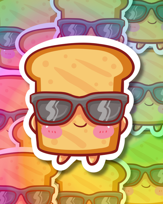Cool Toast Vinyl Sticker