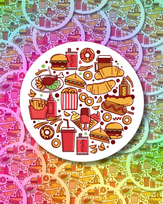 Cheeseburger Dream Vinyl Sticker