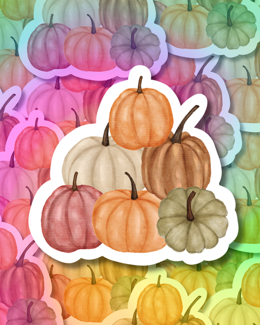Cozy Pumpkins Vinyl Sticker