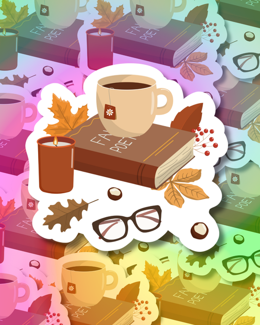 Cozy Study Vinyl Sticker