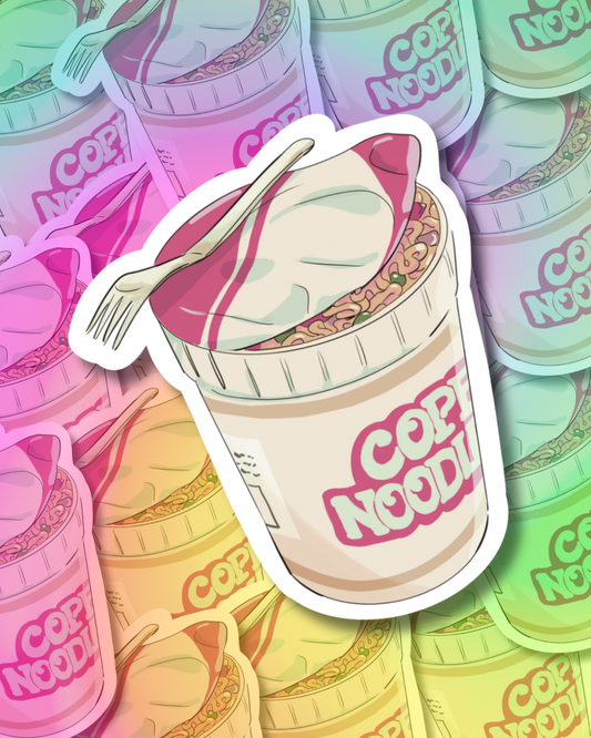 Vintage Cup of Noodles Vinyl Sticker