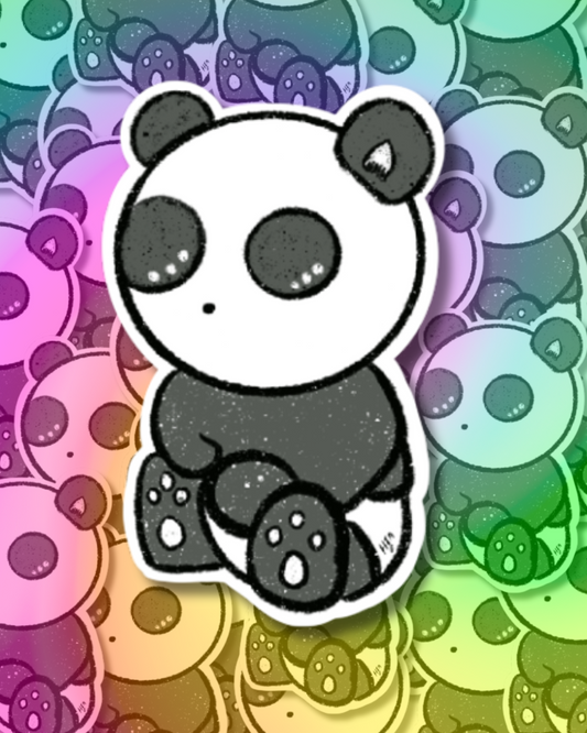 Cute Panda Vinyl Sticker
