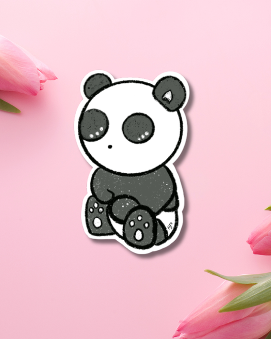 Cute Panda Vinyl Sticker