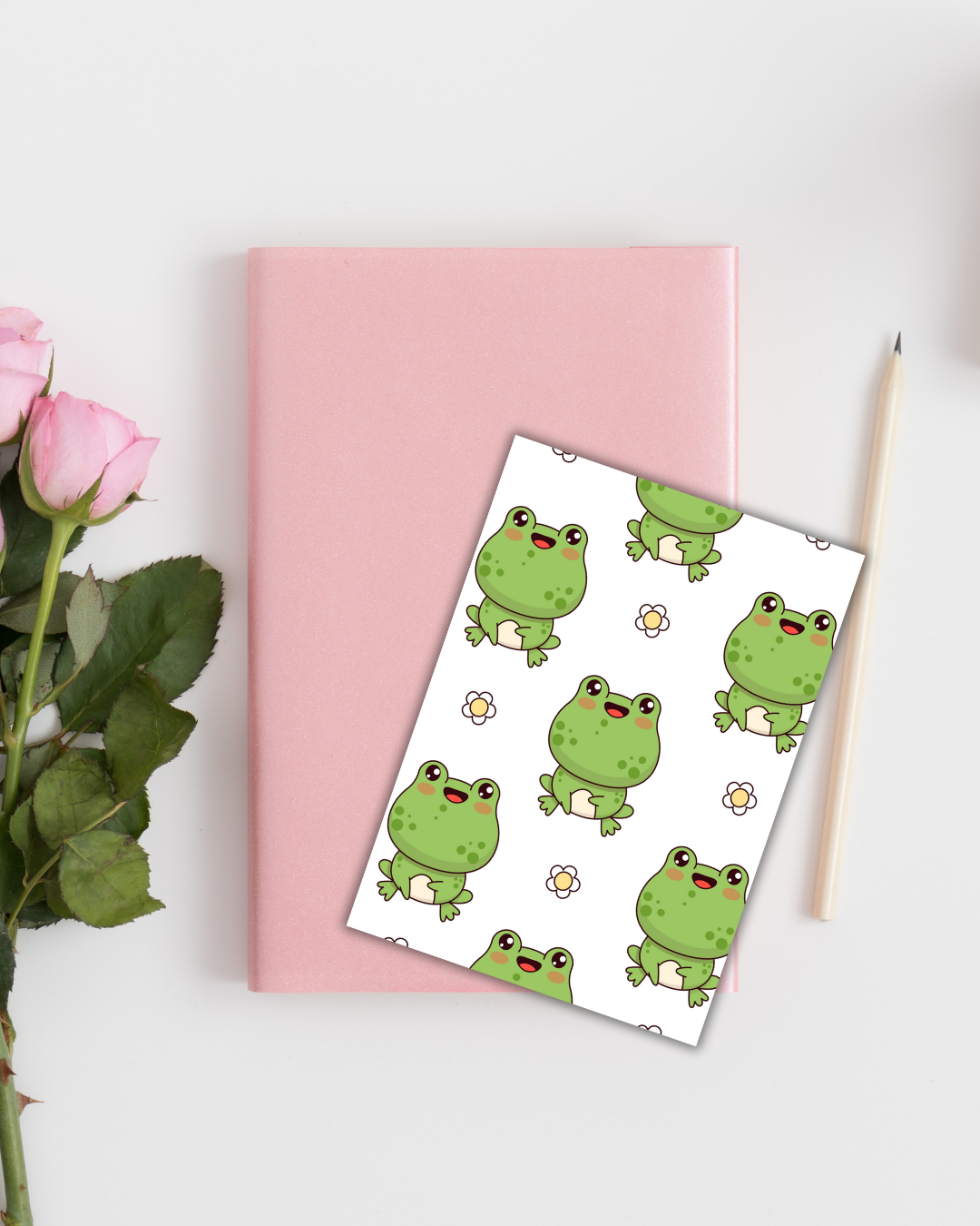 Cutie Frog Big Bookmark Handmade Bookish Gift