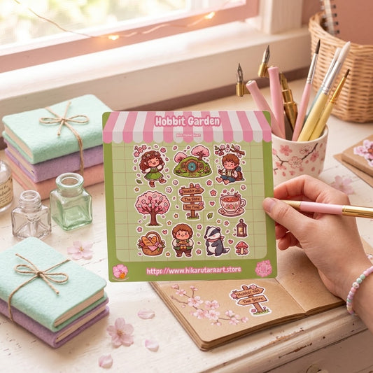 Hobbit Garden Holographic Mini Sticker Sheet