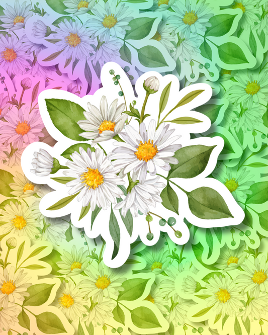 Daisy Bunch Vinyl Sticker