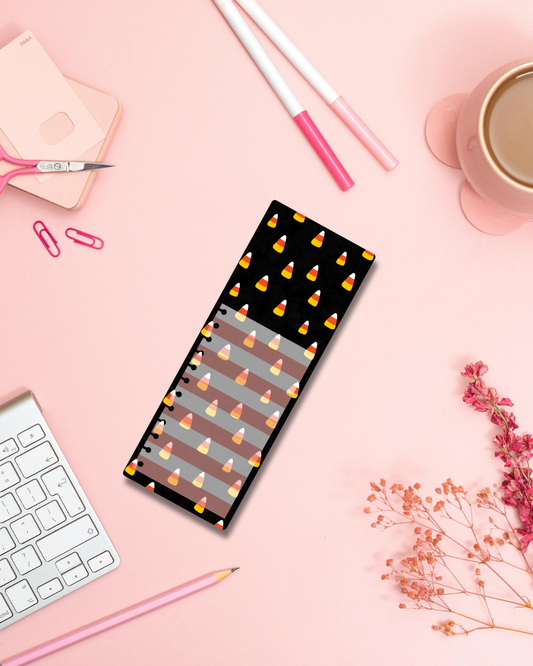 Dark Candy Corn Notepad Aesthetic Cute Stationery Gift