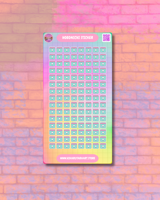 Hobonichi Cousin Dentist Appointment Tab Sticker Sheet