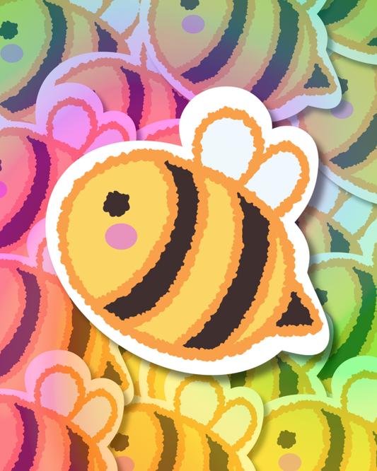 Doodle Bee Vinyl Sticker