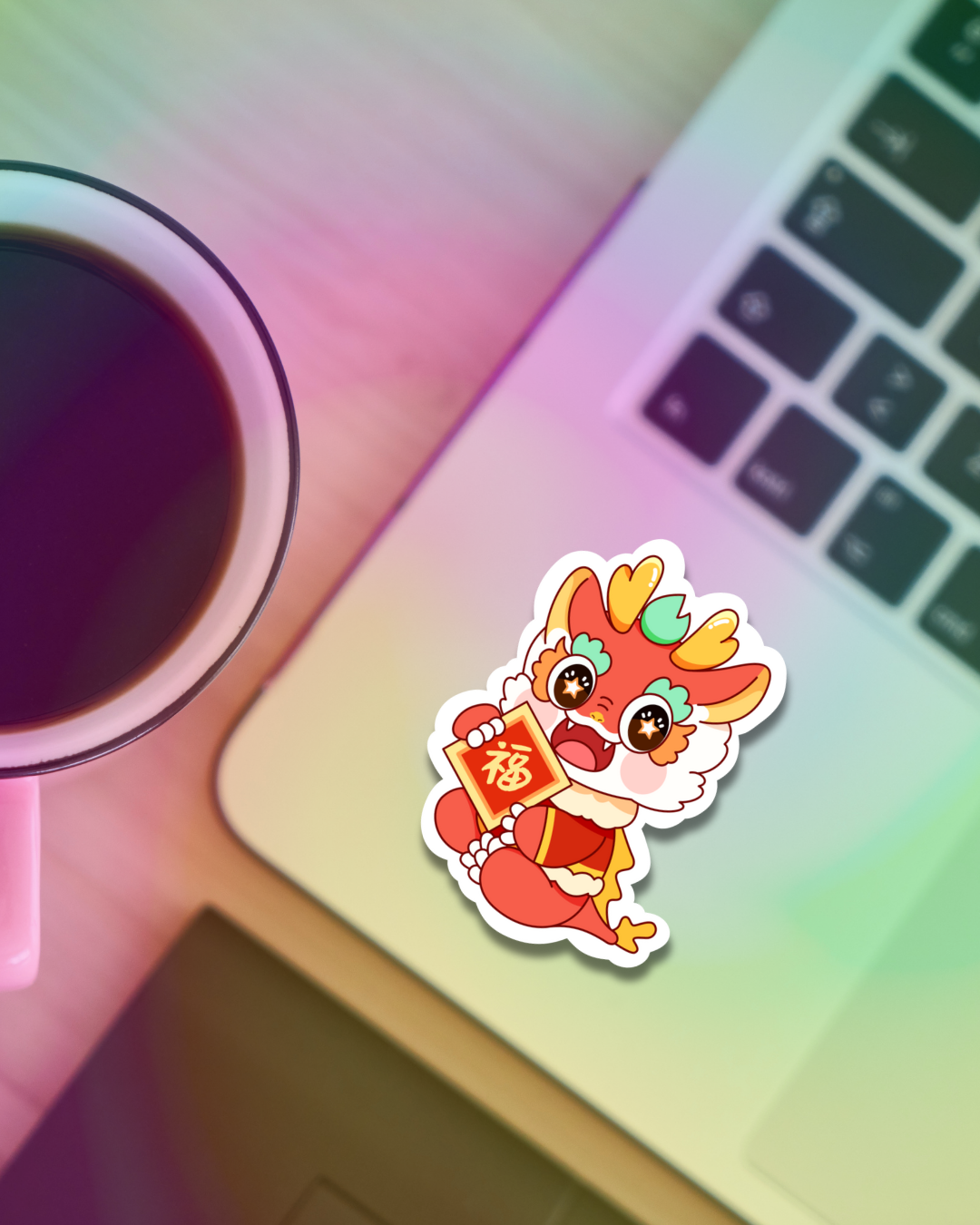 Dragon Message Vinyl Sticker