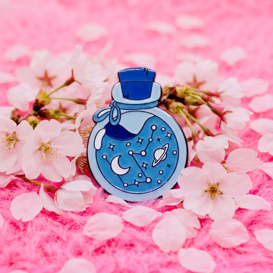 Dreams Jar Kawaii Cute Enamel Pin | Aesthetic Pastel Backpack & Jacket Lapel Pin