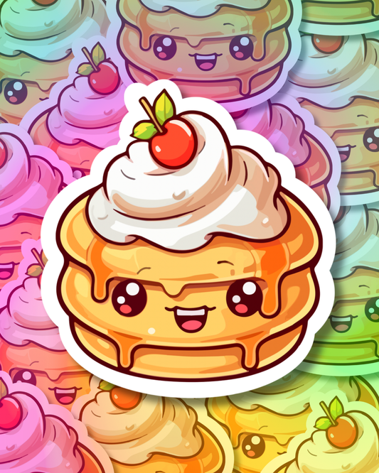 Dripped Pancake Vinyl Sticker