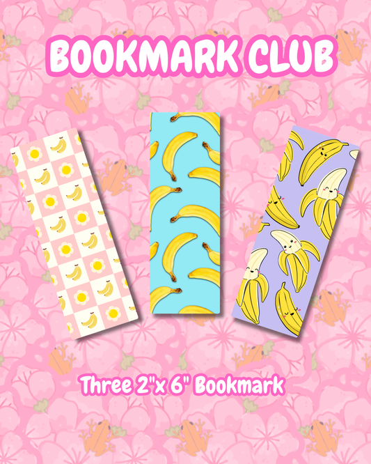 🍌 March Bookmark Club: Bananas 🍌