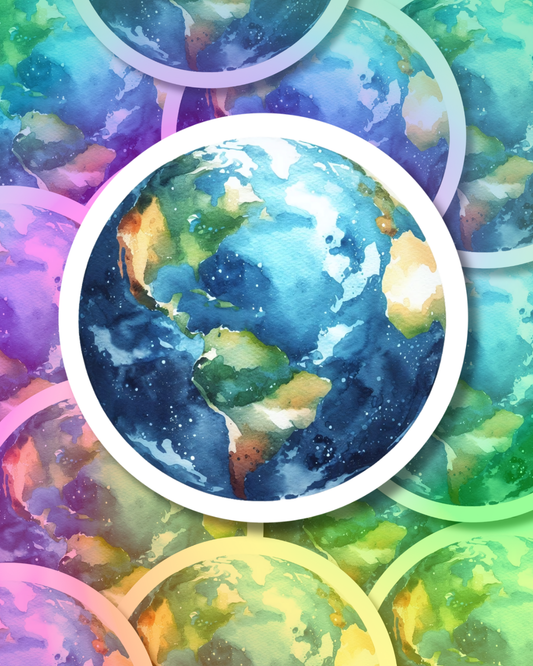 Earth Pic Vinyl Sticker