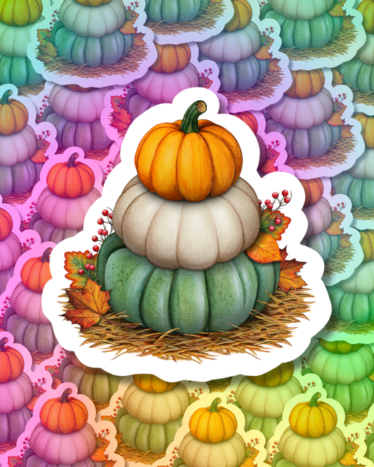 Fally Pumpkin Vinyl Sticker