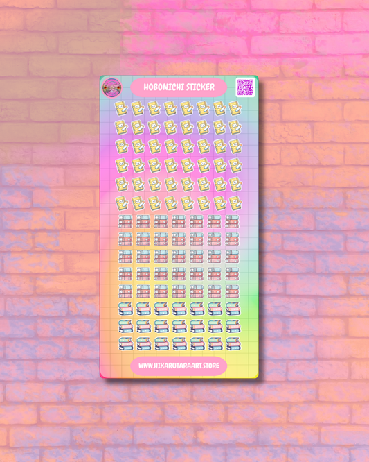 Hobonichi Cousin February Working Tab Sticker Sheet