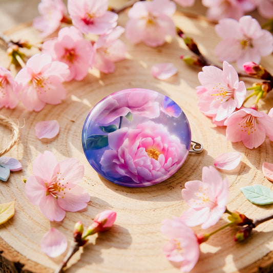 Flower Bliss Kawaii Button Pin | Cute 1" Mini Badge | Aesthetic Backpack Pin