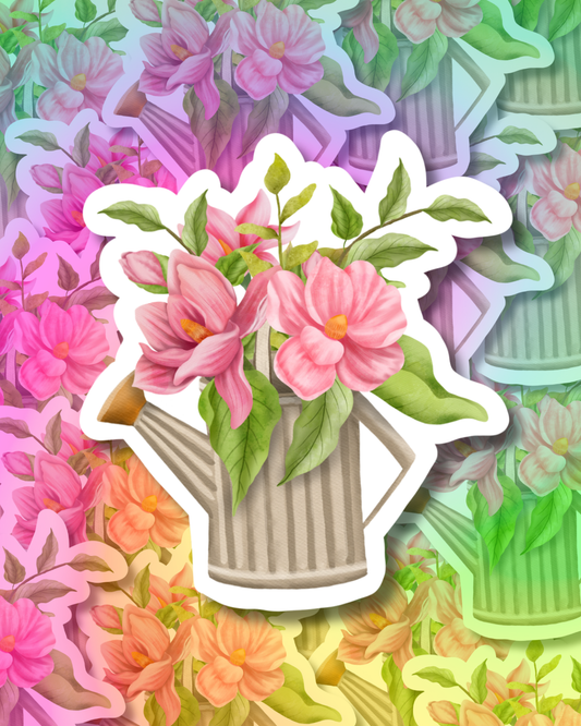 Flower Sprayer Vinyl Sticker