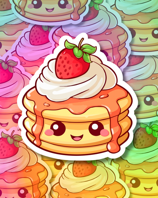 Fluffy Pancake Vinyl Sticker