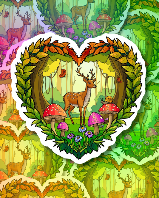 Forest Love Vinyl Sticker