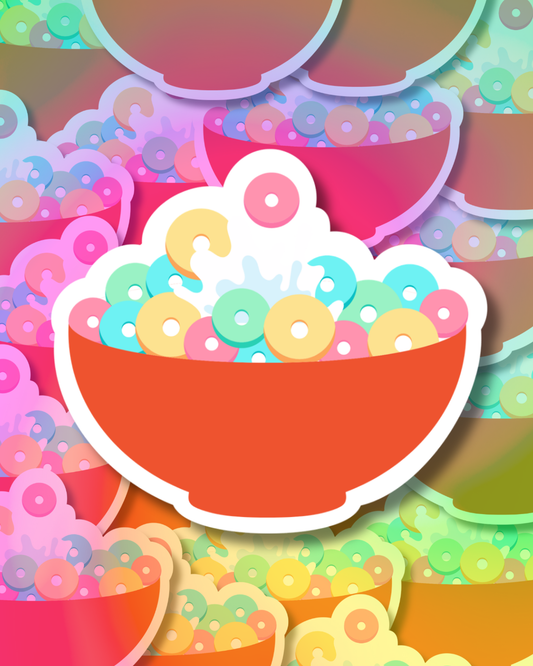 Fruity Loops Bowl Vinyl Sticker