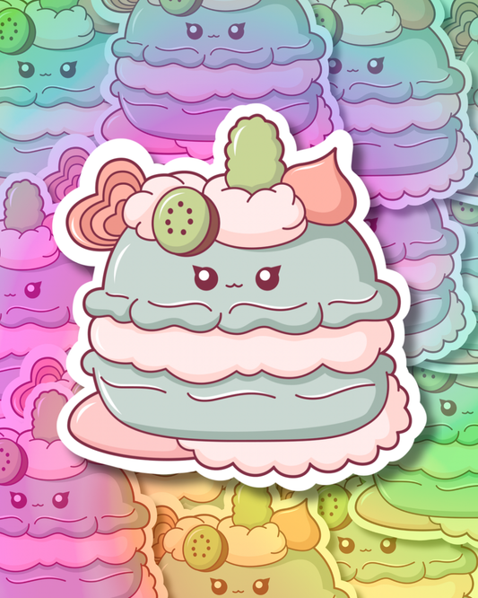 Fruity Macaron Vinyl Sticker