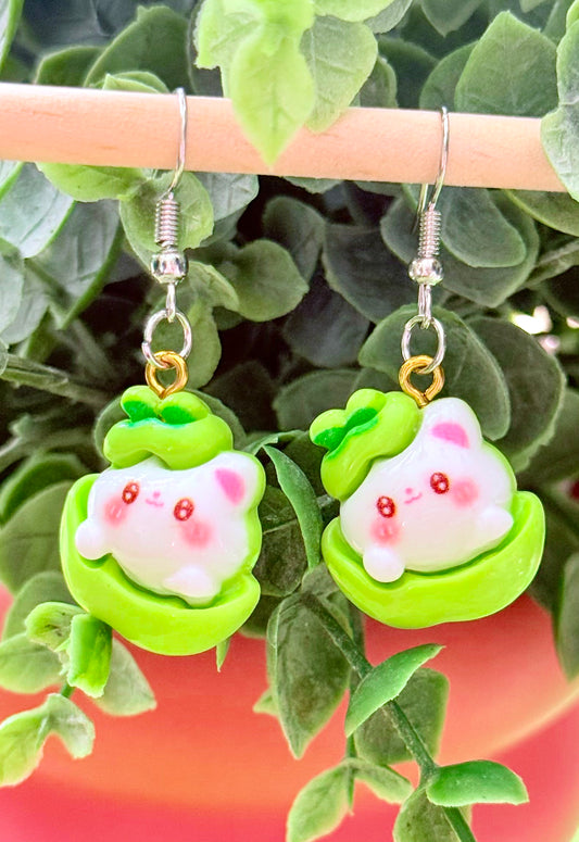 Leafy Cats Earrings