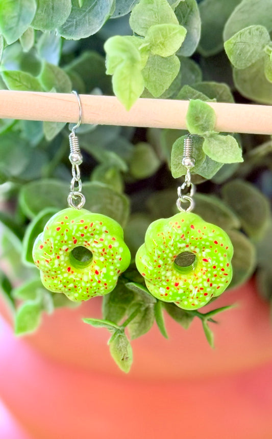 Matcha Mochi Donut Earrings