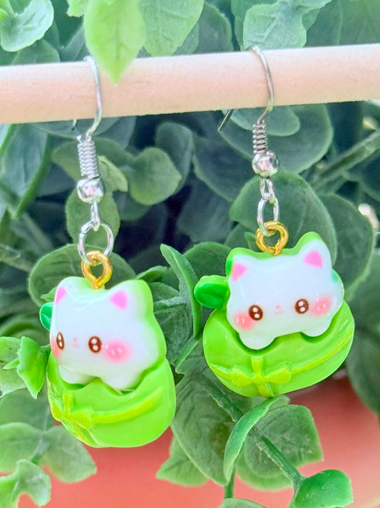 Leafy Cats Gifts Earrings