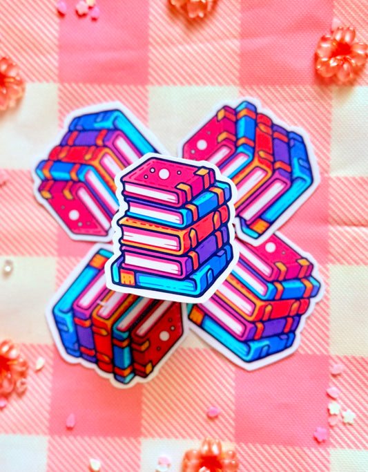 Vibrant Books Vinyl Sticker