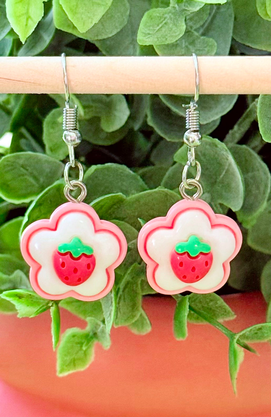Strawberry Flower Earrings