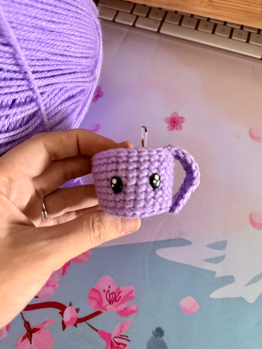 Kawaii Coffee Cup Knitted Plushie Amigurumi