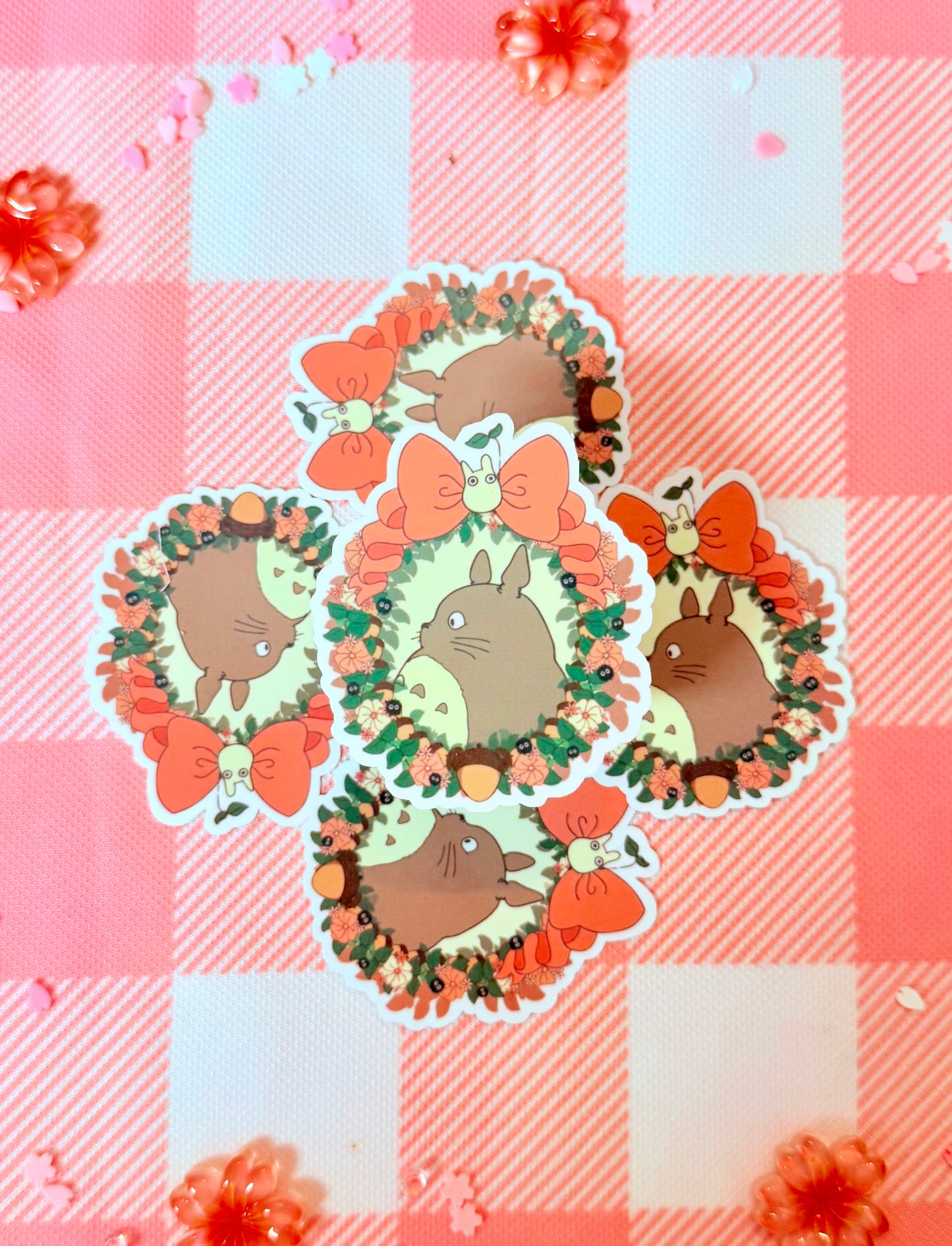 Totoro Bouquet Vinyl Sticker