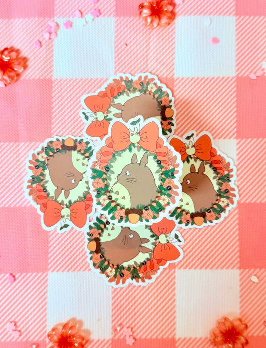 Totoro Bouquet Vinyl Sticker
