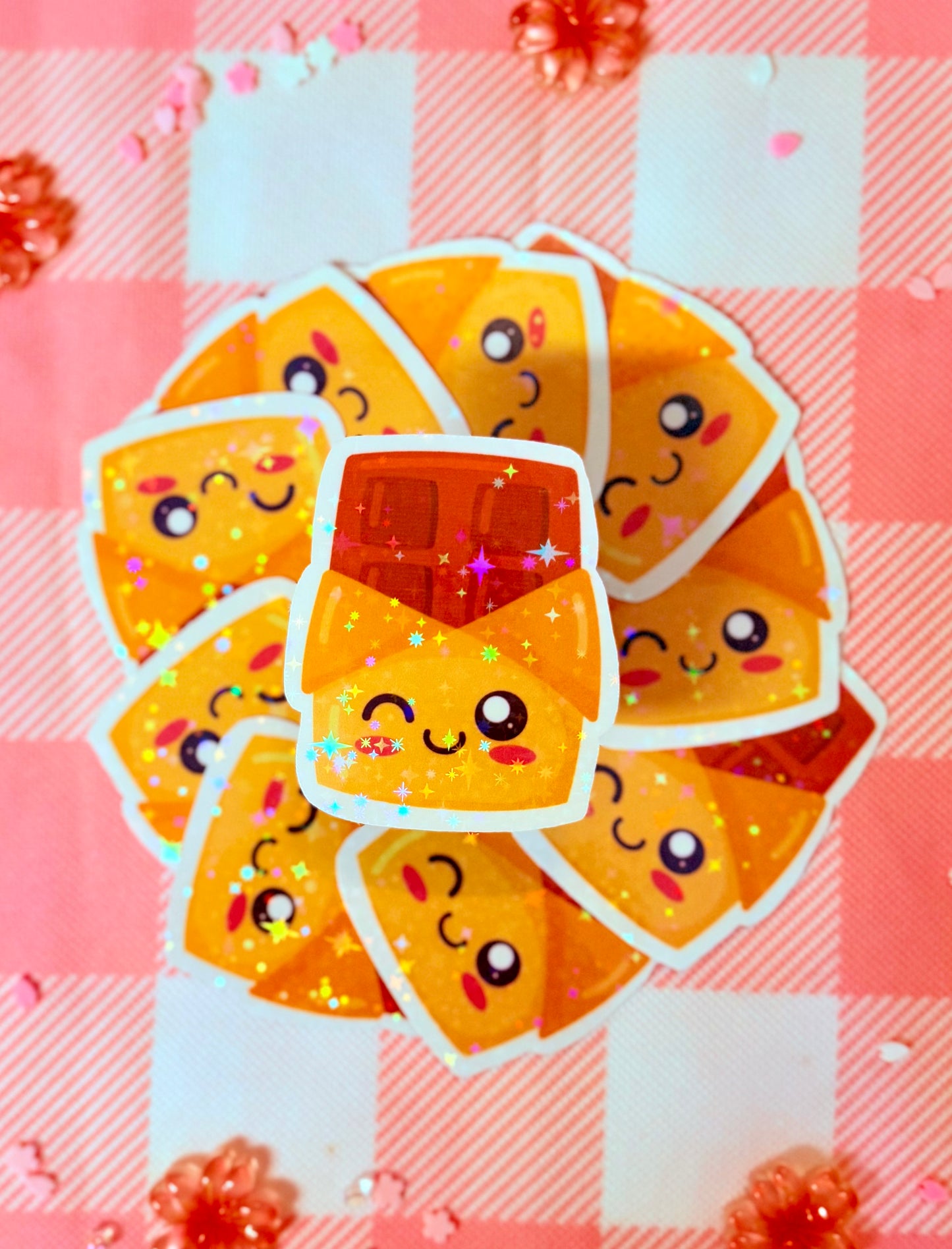 Chocolate Bar Cutie Holographic Vinyl Sticker