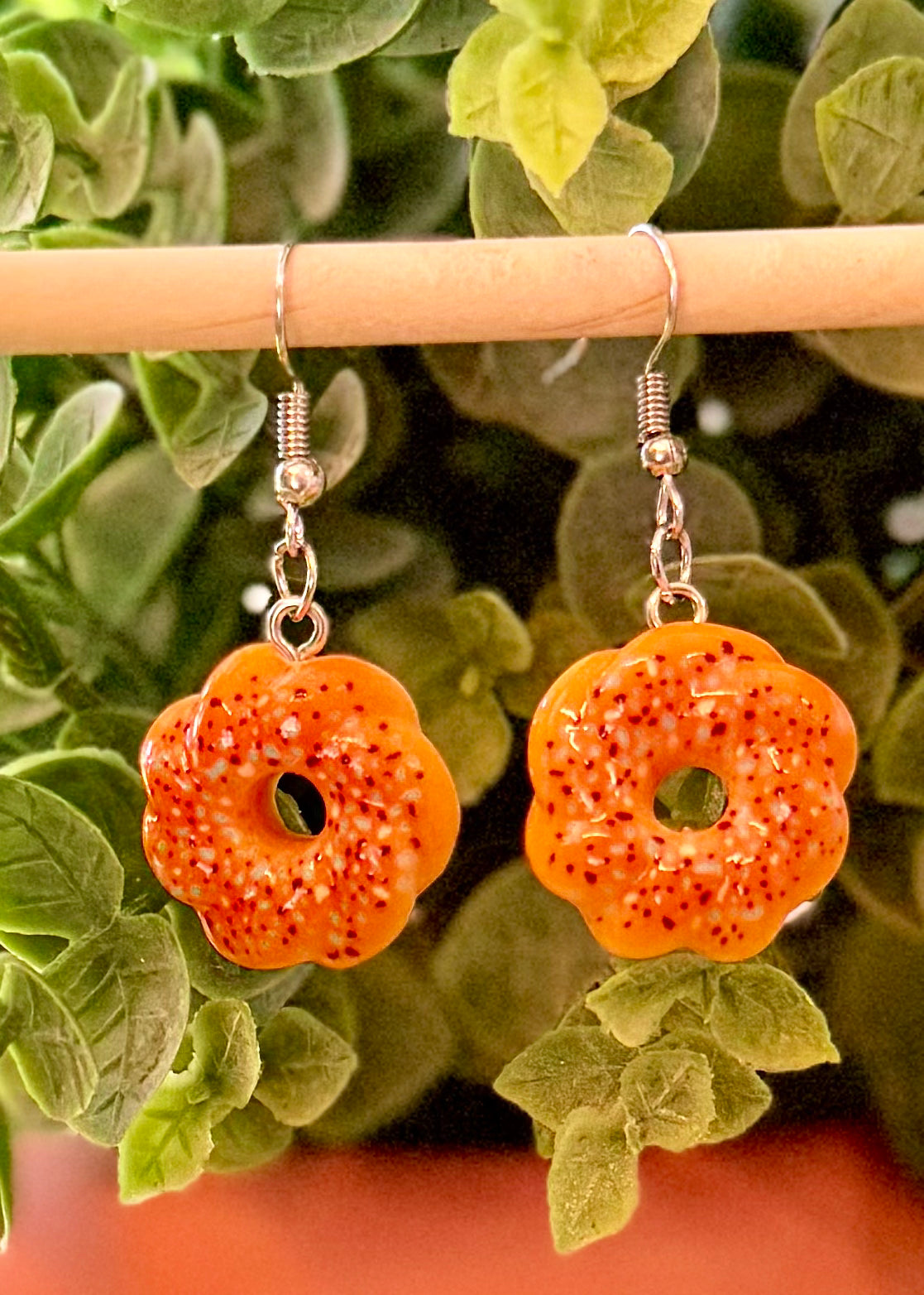 Golden Mochi Donut Earrings
