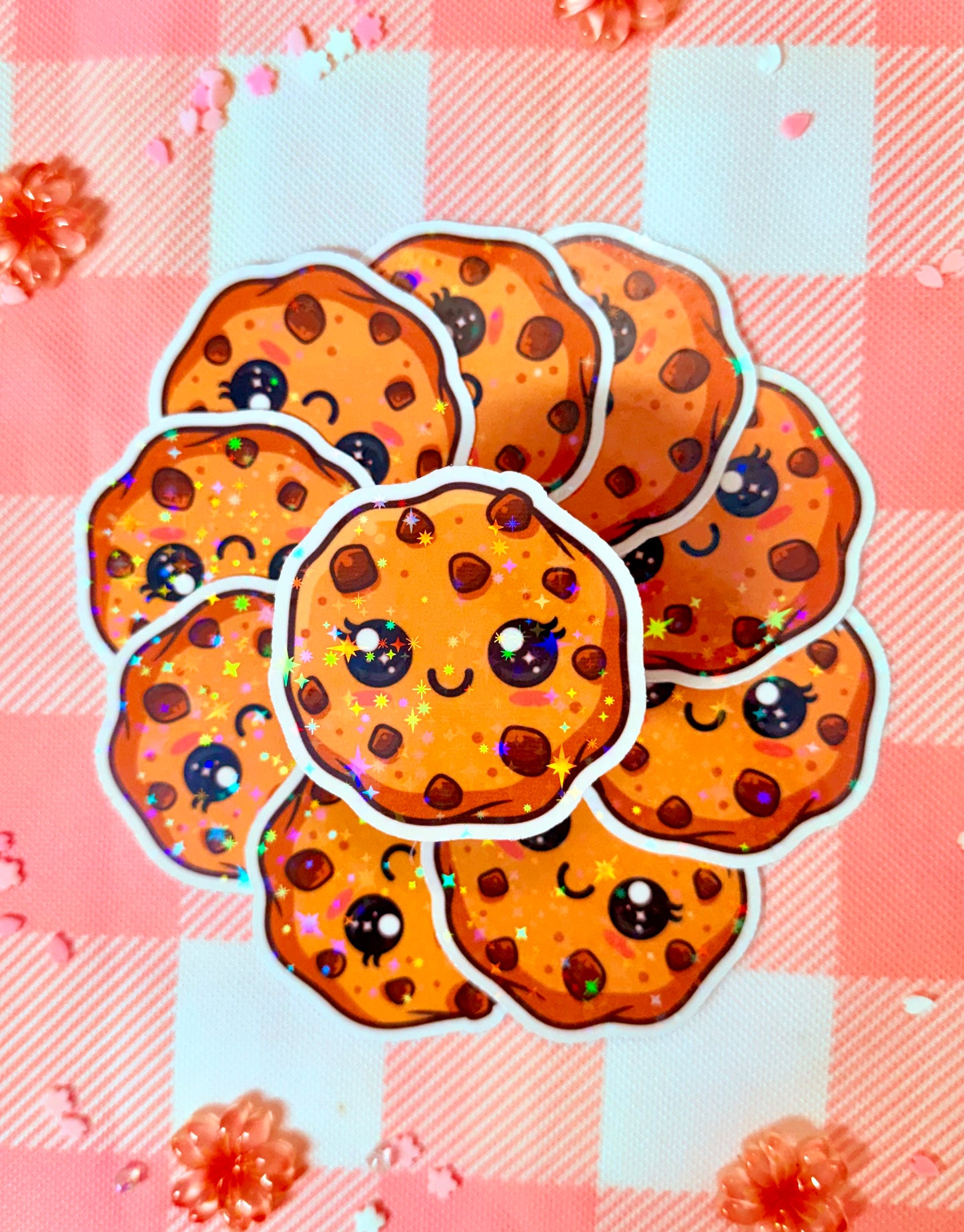 Cookie Girl Holographic Vinyl Sticker